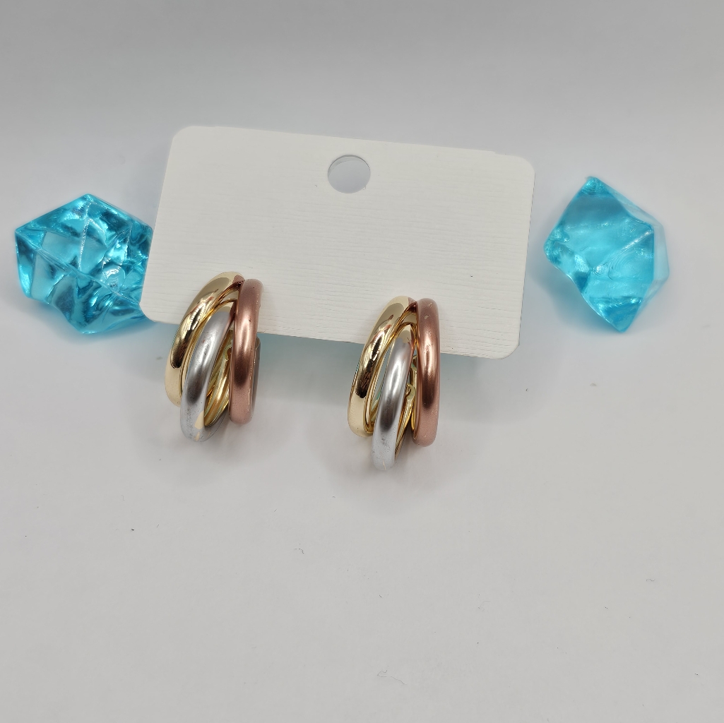 Earrings Hoops Style Gold Plated
